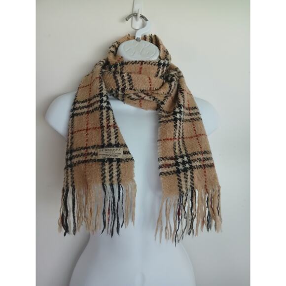 BURBERRY Merino Wool Nova Check Scarf - Picture 1 of 3